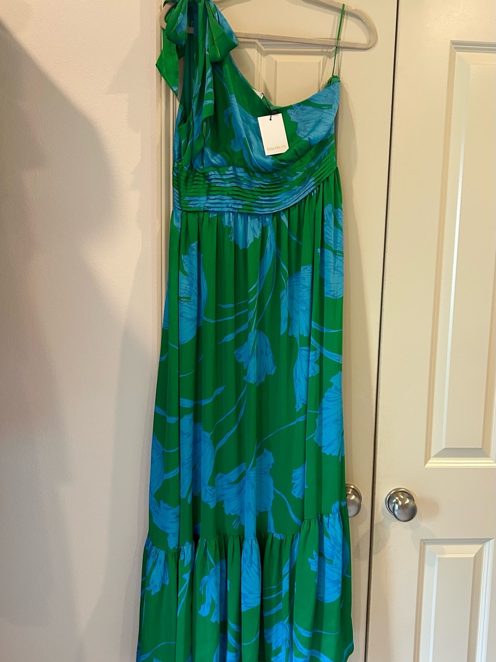 Sugarlips Seamoss Floral Bayou maxi dress
Size L
NWT
Green - Picture 3 of 7